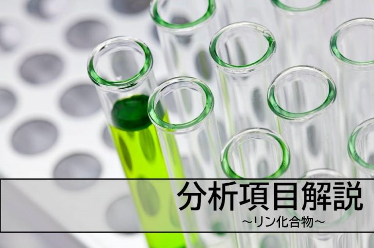 【分析項目解説！】「リン化合物」「有機リン化合物」とは？環境基準と排水基準について 尾北環境分析株式会社