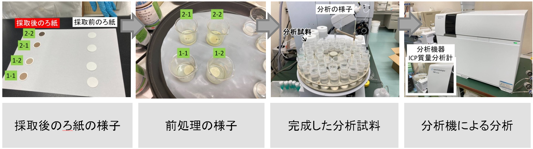 実際の分析の様子